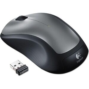 Logitech M310 Wireless Optical Full-Size Ambidextrous Mouse Silver (910-001675)